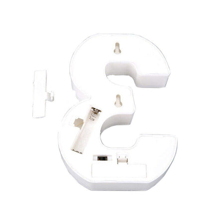 Numero luminoso bianco a LED decorazione per eventi feste compleanni luce calda 3000k 16x3 cm - enzoled