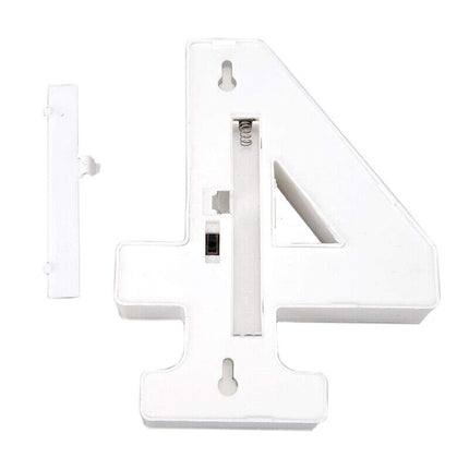 Numero luminoso bianco a LED decorazione per eventi feste compleanni luce calda 3000k 16x3 cm - enzoled