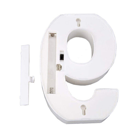 Numero luminoso bianco a LED decorazione per eventi feste compleanni luce calda 3000k 16x3 cm - enzoled