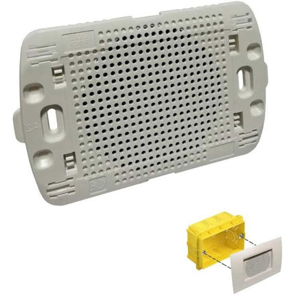 Altoparlante incasso con placca compatibile con living light international air cassetta 503 diffusore audio 15 watt - enzoled
