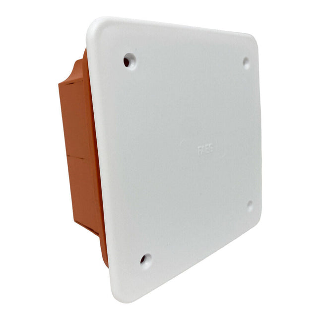 Scatola di derivazione cassetta da incasso con coperchio e viti scatola per apparecchiature elettriche IP40 92x92x45 mm - enzoled