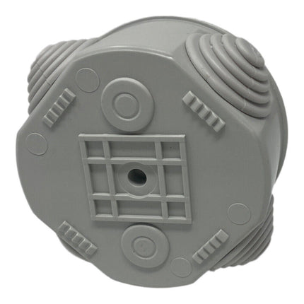 Scatola di derivazione tonda box con coperchio a pressione 4 passacavi tenuta stagna IP44 Ø 80x40 mm - enzoled