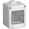 Cassetta con coperchio idrobox per esterno a 2 posti compatibile con matix custodia per interruttori ip55 - enzoled