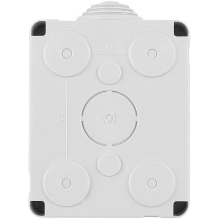 Cassetta con coperchio idrobox per esterno a 2 posti compatibile con matix custodia per interruttori ip55 - enzoled