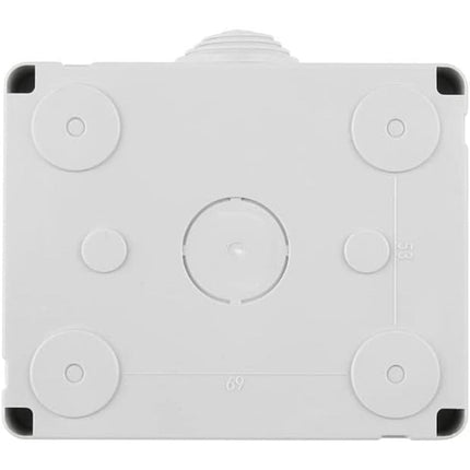 Cassetta con coperchio idrobox per esterno a 3  posti compatibile con matix custodia per interruttori ip55 - enzoled