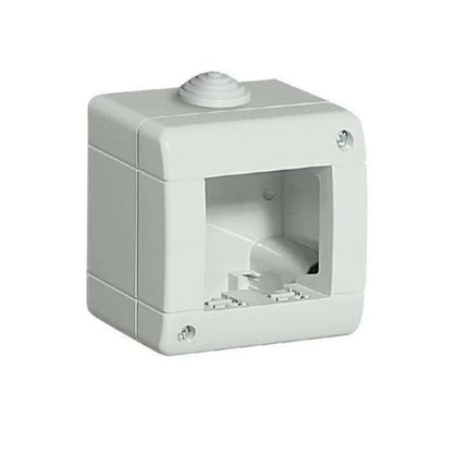 Custodia idrobox per esterno a 2 posti compatibile con matix cassetta per interruttori ip40 - enzoled
