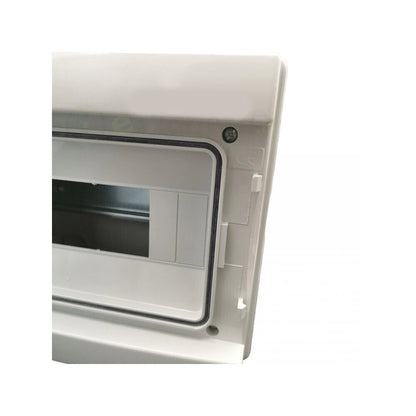 Centralino da parete 8 moduli con portello quadro elettrico a stagno IP65 215x200x105 mm - enzoled