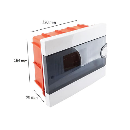 Quadro elettrico da incasso centralino 9 moduli DIN box scatola per interruttori IP40 - enzoled