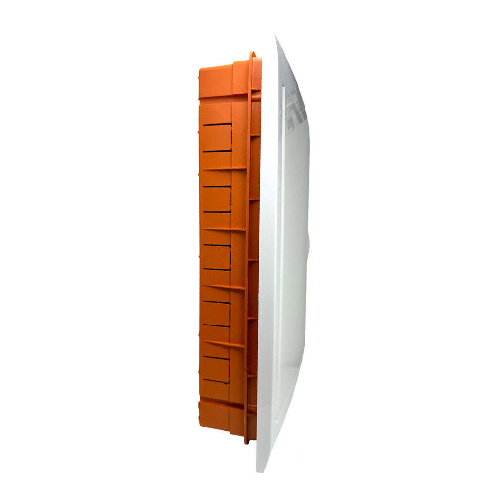 Centralino da incasso 36 moduli quadro elettrico con cornice e portello bianco ingresso IP40 - enzoled