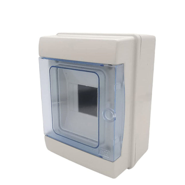 Centralino da parete 4 moduli con portello quadro elettrico a stagno IP65 145x200x105 mm - enzoled