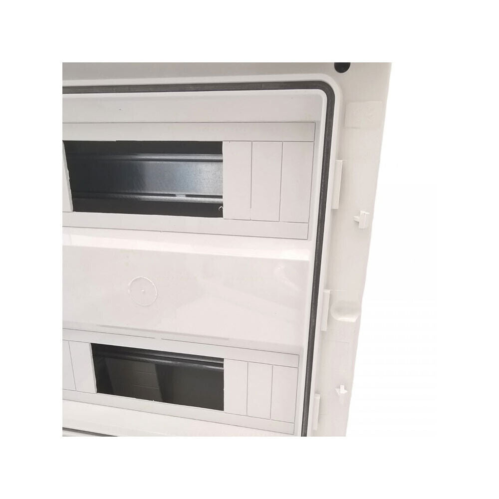 entralino da parete 24 moduli con portello quadro elettrico a stagno IP65 300x400x140 mm - enzoled