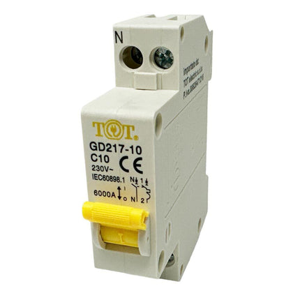 Interruttore automatico magnetotermico differenziale salvavita modulare per quadro elettrico 1P+N 6ka 10 16 20 25 32 ampere - enzoled
