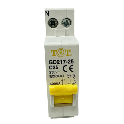 Interruttore automatico magnetotermico differenziale salvavita modulare per quadro elettrico 1P+N 6ka 10 16 20 25 32 ampere - enzoled