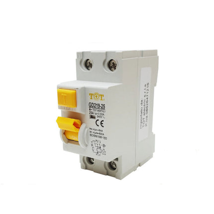 Interruttore magnetotermico differenziale salvavita modulare per quadro elettrico 2 moduli 2P+N 6ka 10 16 20 25 32 40 63 ampere - enzoled