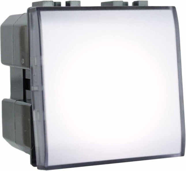 Pulsante luce notturna 2 watt compatibile con matix interruttore on/off segnapassi luce calda fredda naturale blu - enzoled