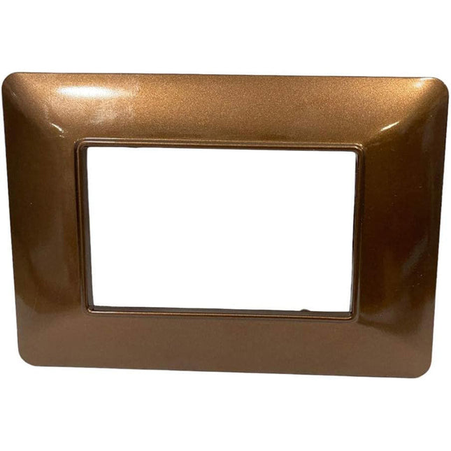 Placchetta per interruttore a 3 4 6 posti bronzo cassetta 503 compatibile con btcino matix supporto cover - enzoled