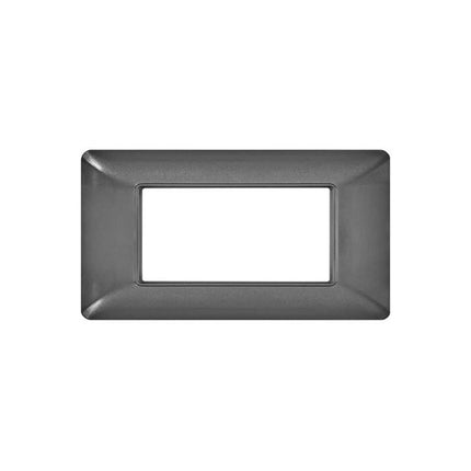 Placchetta per interruttore a 3 4 6 posti grigio scuro cassetta 503 compatibile con btcino matix supporto cove - enzoled