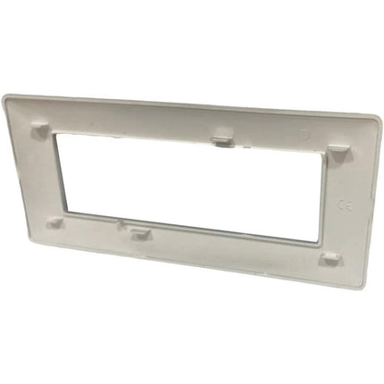 Placchetta per interruttore a 3 4 6 posti silver cassetta 503 compatibile con btcino matix supporto cover - enzoled