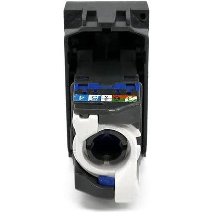 Presa di rete lan compatibile con living light international air connettore modulo rj45 8 pin utp cat 5e 1p - enzoled