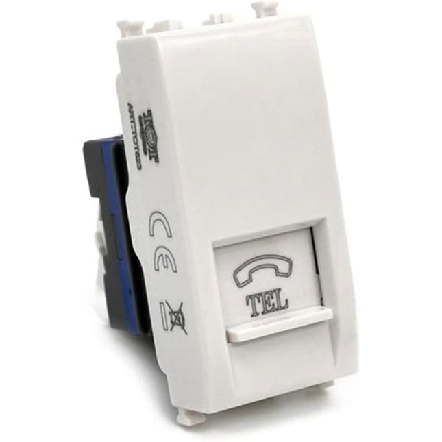 Presa telefonica rj11 compatibile con living light international air modulo connettore per cavo telefono - enzoled