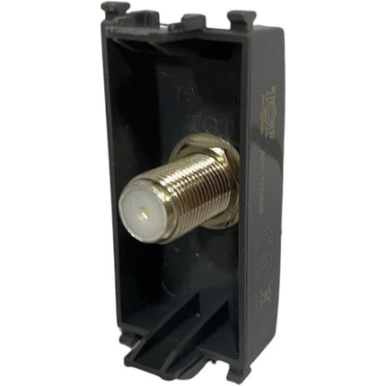 Presa tv a vite satellitare compatibile con living light international air prese femmina da incasso per moduli - enzoled