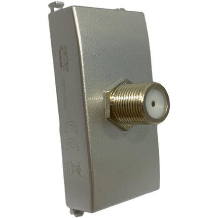 Presa tv a vite satellitare compatibile con living light international air prese femmina da incasso per moduli - enzoled
