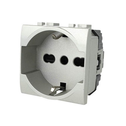 Presa schuko 10/16A compatibile con living light international air prese spina 2P presa elettrica a muro spina - enzoled