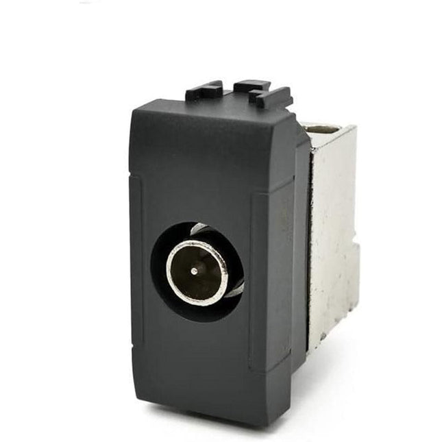 Presa tv passante compatibile con living light international air connettore maschio prese da incasso per moduli - enzoled