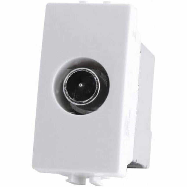 Presa tv passante compatibile con matix connettore maschio prese da incasso per moduli - enzoled