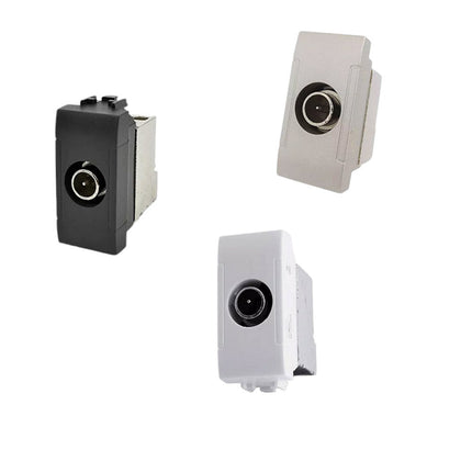 Presa tv derivata compatibile con living light international air connettore maschio prese da incasso per moduli - enzoled