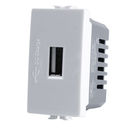 Modulo presa USB da muro per placca cassetta 503 compatibile con matix 5V - enzoled