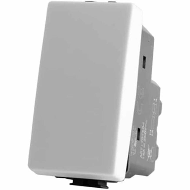 Pulsante unipolare compatibile con matix interruttore relè 10A 250V invertitore deviatore campanello - enzoled