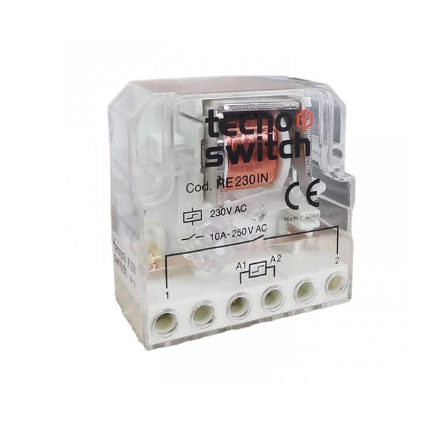 Relè interruttore impulsi elettromeccanico con circuito bobina separata 1 contatto 1no 230V 10A - enzoled