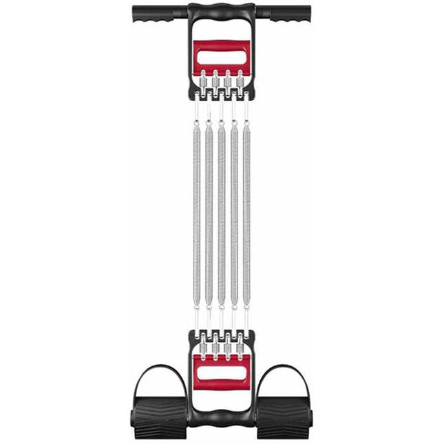 Estensore muscolare a 5 molle multifunzione con supporto per piedi e mani allenamento definizione pettorali gambe e braccia - enzoled