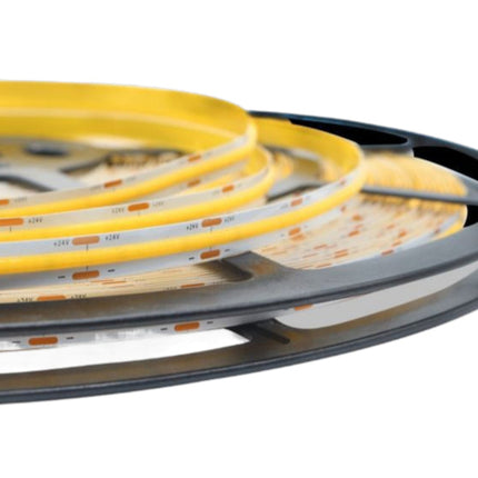 Strisce LED 24V 6500K (bianco freddo) - 50m, PVC flessibile 8mm - Illuminazione professionale enzoled
