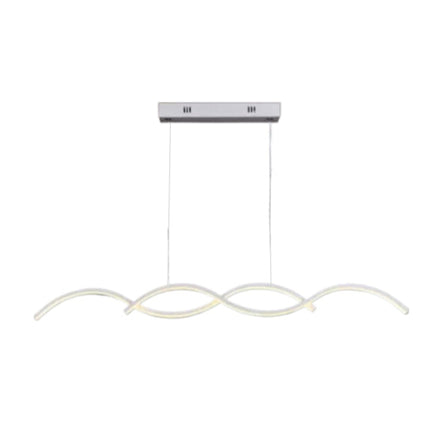 Lampadario da Soffitto 25W 3000K, Design Moderno con Vernice Alluminio e PVC - Perfetto per Interni Accoglienti enzoled
