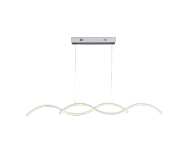 Lampadario da Soffitto 25W 3000K, Design Moderno con Vernice Alluminio e PVC - Perfetto per Interni Accoglienti enzoled