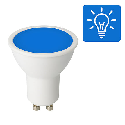 Faretto led 6 watt luce rossa blu verde attacco GU10