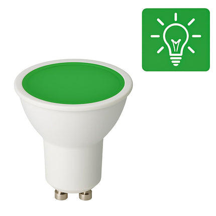 Faretto led 6 watt luce rossa blu verde attacco GU10