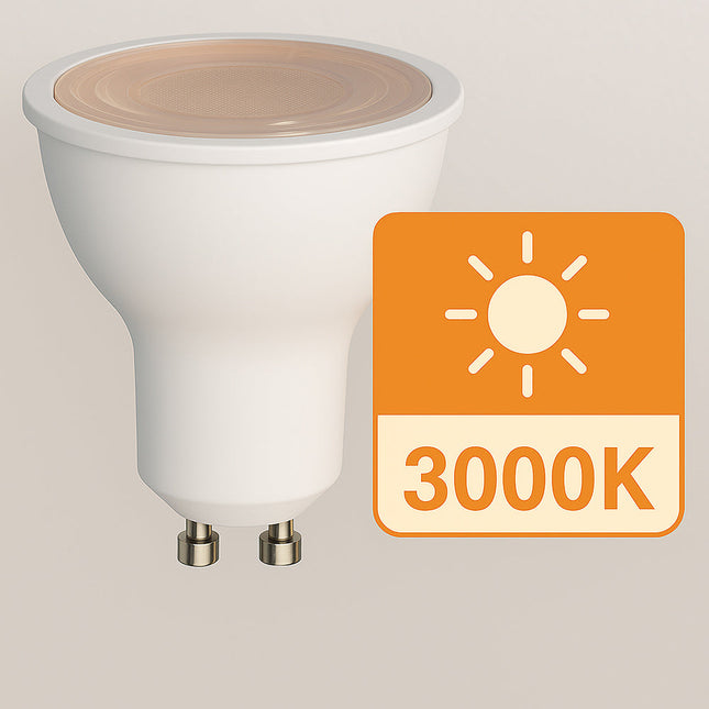 Faretto GU10 6 watt 8 led cob luce calda naturale fredda 435 Lm enzoled