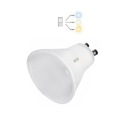 Faretto led GU10 7 watt tecnologia CCT 3IN1 luce 6500k 3000k 4000k