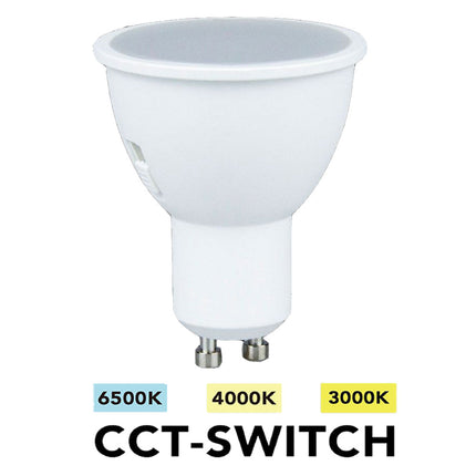Faretto led GU10 8 watt tecnologia CCT 3IN1 luce 6500k 3000k 4000k