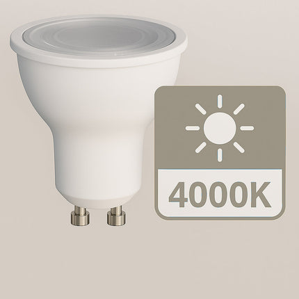 Faretto GU10 6 watt 8 led cob luce calda naturale fredda 435 Lm enzoled