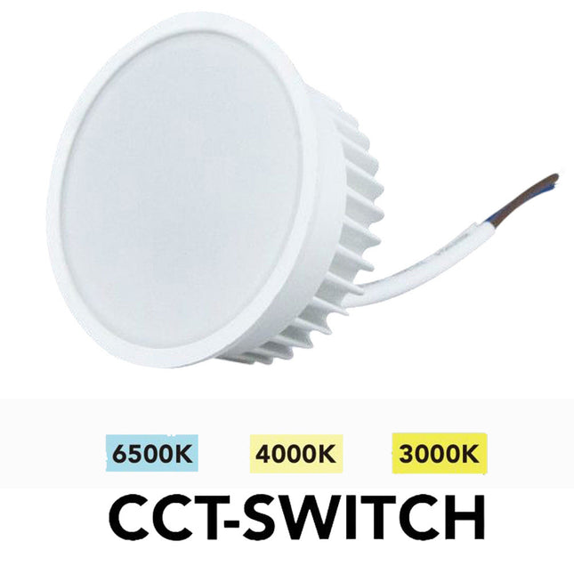 Modulo led 6W sostituzione per faretti GU10/MR16 da incasso CCT opaco