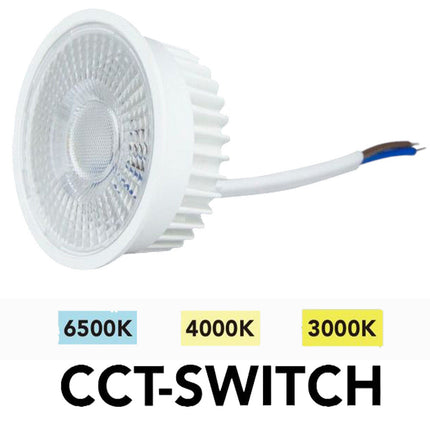 Modulo led 6W sostituzione faretti GU10/MR16 incasso CCT trasparente