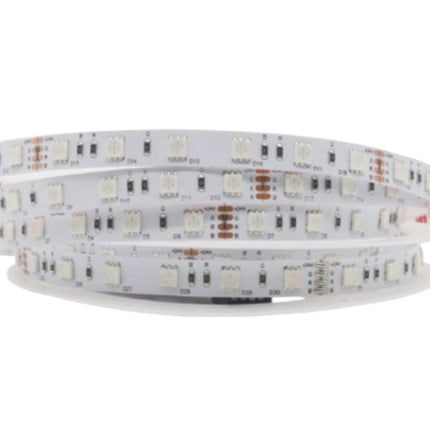 Striscia LED RGB 24V 50 metri - 500W, 60 LED/m (SMD 5050) | Bobina Universo 50M-24V-RGB | Flessibile per interni/esterni enzoled