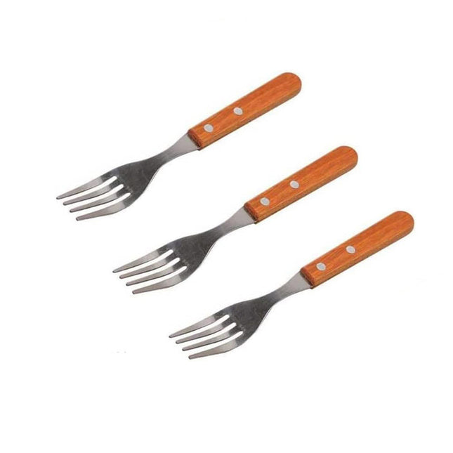 Forchetta da cucina 3 pezzi con manico in legno posate set utensili da cucina moderno - enzoled