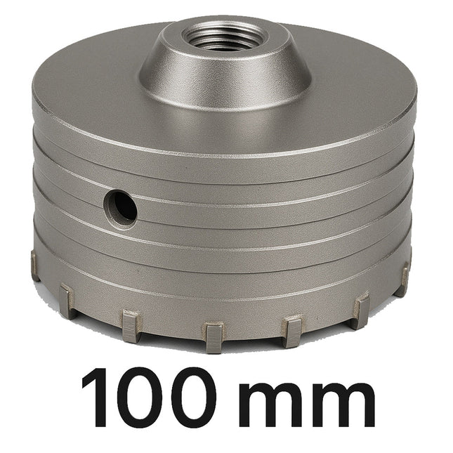 Fresa carotatrice a tazza per muro in acciaio ø100 mm foro ø20 mm enzoled