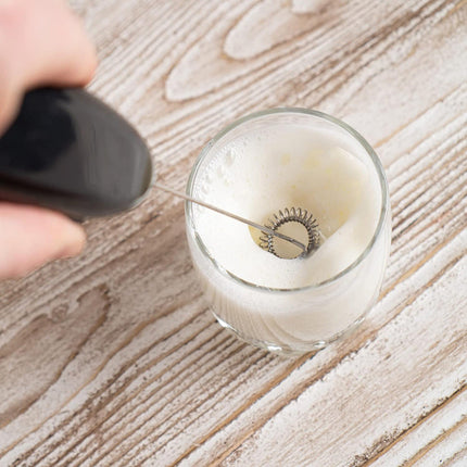 Frullino montalatte elettrico a immersione schiumalatte  cappuccinatore per latte caffè cioccolato schiumato cappuccino - enzoled