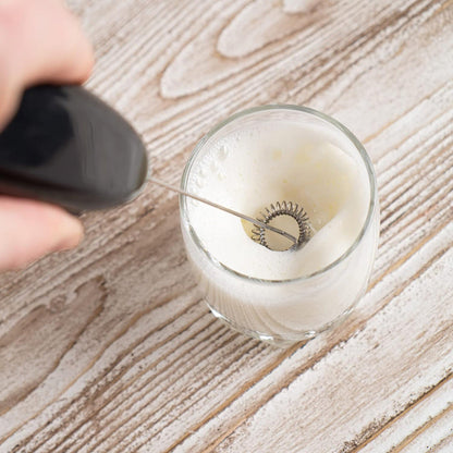 Frullino montalatte elettrico a immersione schiumalatte  cappuccinatore per latte caffè cioccolato schiumato cappuccino - enzoled